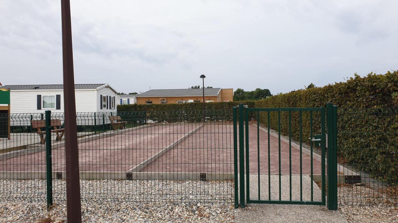 Mobil home 6-8 places Parcelle 5 climatisé Biville-sur-Mer Esterno foto